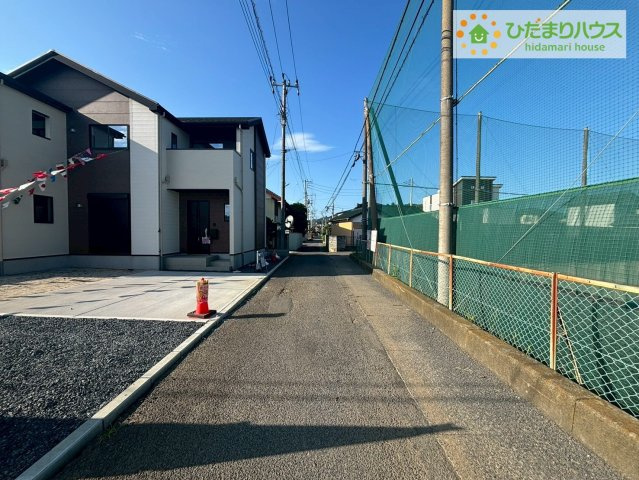 常陸太田市馬場町2期　新築戸建の前面道路含む現地写真|閑静な住宅地で叶える静かな暮らし(^^)/