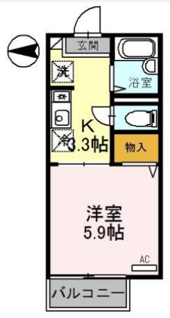 ハイツ子午線の間取り