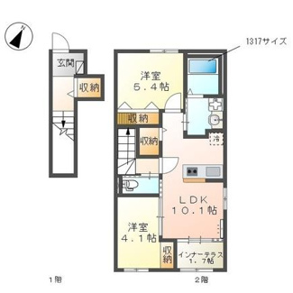 【間取り】 | コーポ椛（モミジ） | 間取図