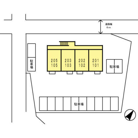 インター池田Ⅱの区画図