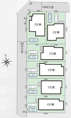 【区画図】 | 【HP限定公開】三鷹市上連雀6丁目　新築戸建　全6棟(4号棟)
