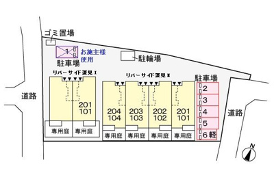 【駐車場】 | リバーサイド深見２(リバーサイドフカミツー)
