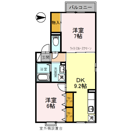 セジュール西明石の間取り