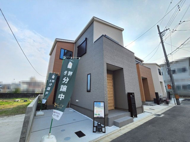 【成約済】京都市右京区西京極畑田町の外観|14号地　外観写真
スタイリッシュな外観に仕上がっております！
