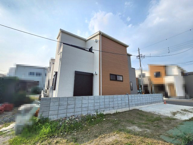 【成約済】京都市右京区西京極畑田町の外観|14号地　外観写真
南西側は田畑になり、開放感たっぷりです！