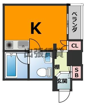仲介手数料0円！！ダイアパレス新栄の間取り