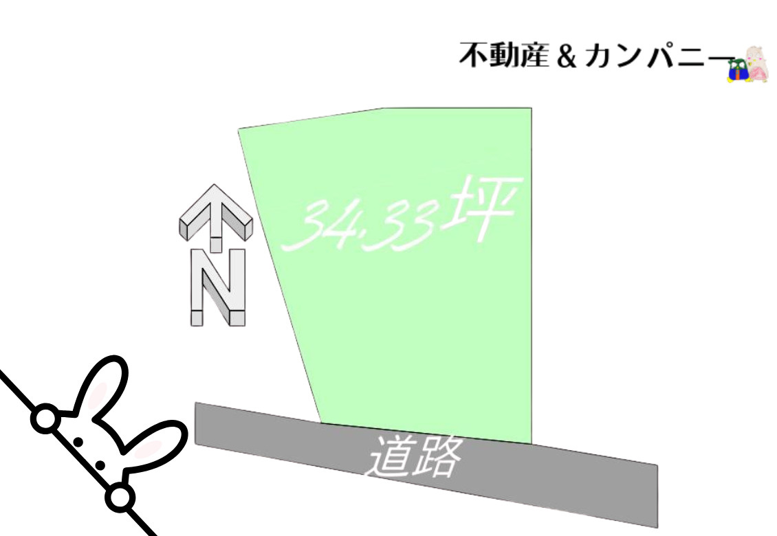 西石井二丁目売土地の土地図