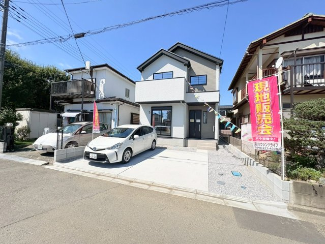 川越市南大塚　新築分譲　西武新宿線『南大塚駅』徒歩13分　【武蔵野小学区】の前面道路含む現地写真