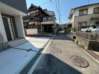 【前面道路含む現地写真】 | 西大路町　新築分譲住宅　全２区画 | 八木北保育園まで徒歩９分！小さなお子様のいるご家庭も安心ですね！