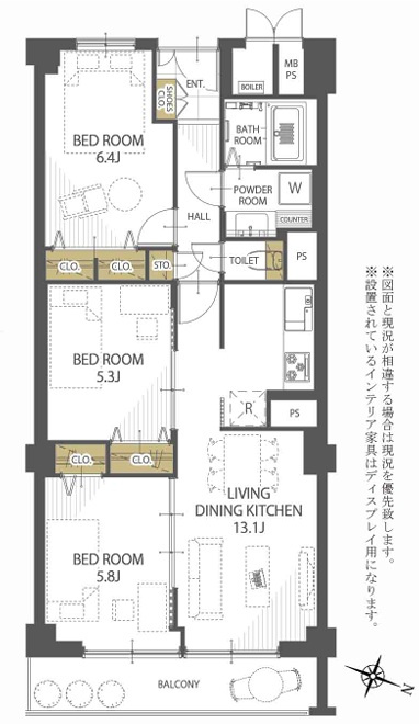 カネボウ三ツ池台マンションの画像