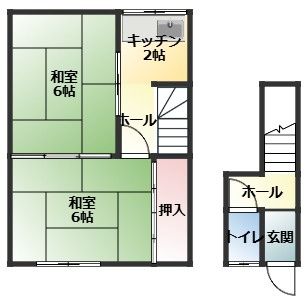 【間取り】 | 天明町貸家2