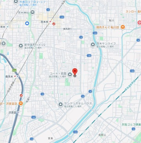 グリーンシャトーⅡの地図