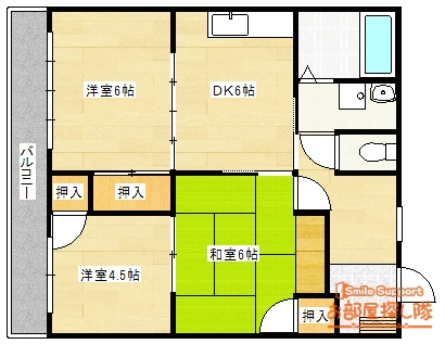 コーポルーブルの間取り
