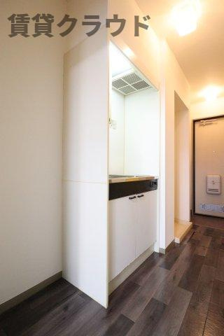 メゾン・サンガのキッチン|コンパクトなキッチンで掃除もラクラク