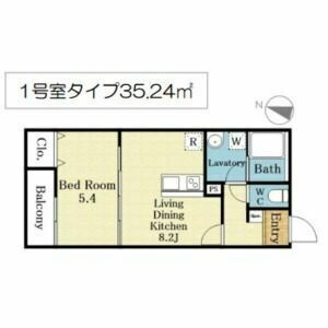 Mew Style Apartmentsの区画図