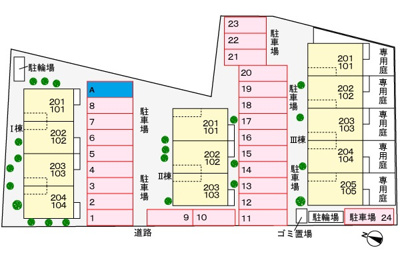 【駐車場】 | アルドーレⅠ | 駐車場