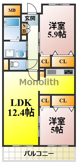 ベルフォート和泉の間取り
