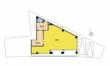 姪の浜店舗事務所の区画図