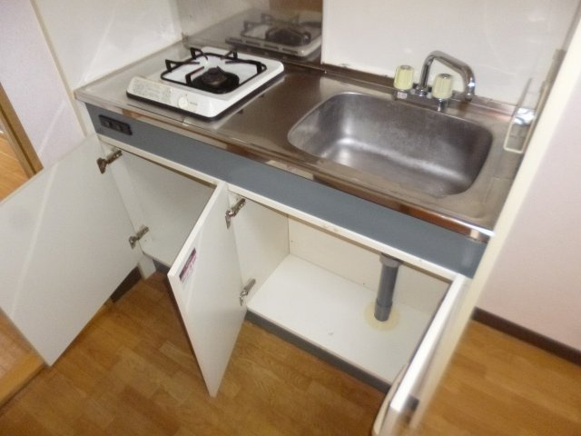 【キッチン】 | APEX FLAT　R | キッチン収納もあります（同物件別室写真です）