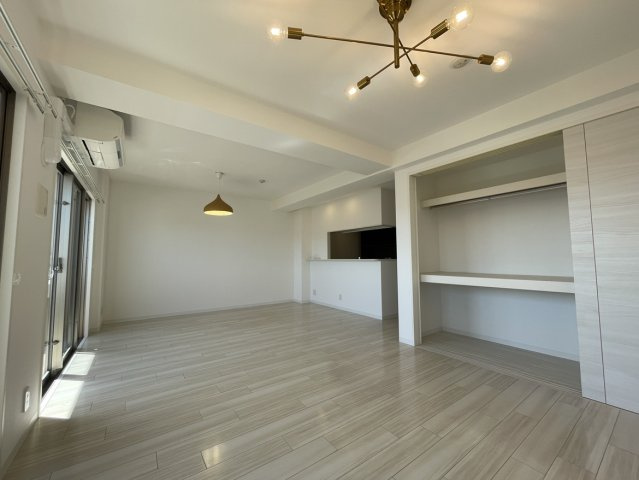 アルファスマート余戸の居間・リビング|玄関側からの眺望