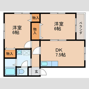 【間取り】 | 代表的な間取のため実際の間取とは異なる場合があります