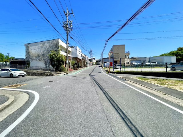 日進市梅森町北田面土地の前面道路含む現地写真