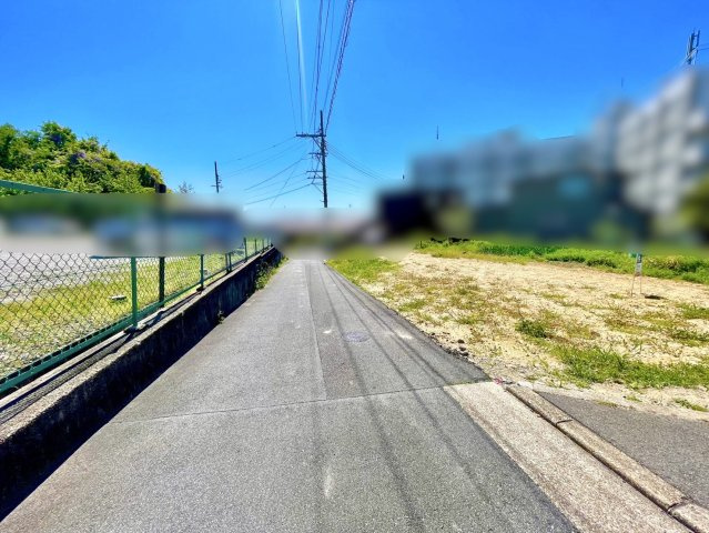 日進市梅森町北田面土地の前面道路含む現地写真