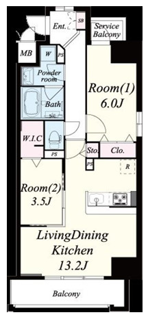 サンセール海老江の間取り