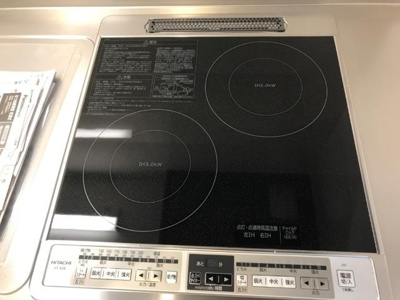 【内装】 | 野田町６丁目新築アパート　Ｂ棟 | IHクッキングヒーター（イメージ）