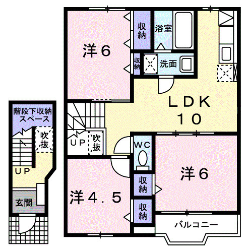 ファミールメゾンＡの間取り