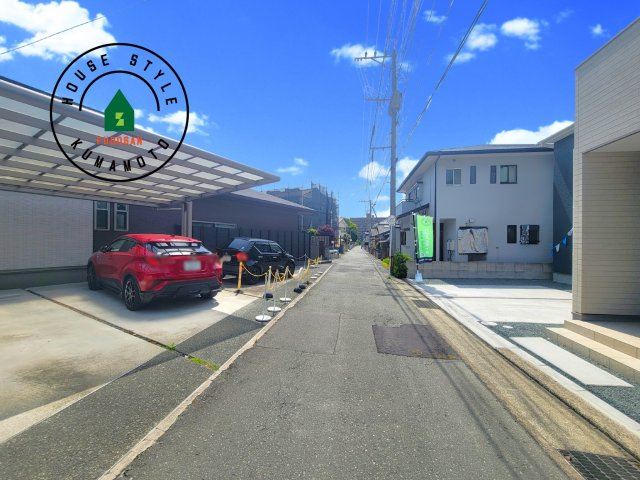 熊本市東区三郎2丁目第1-1棟（1号棟）　の前面道路含む現地写真|前面道路です。