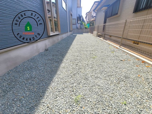 熊本市東区三郎2丁目第1-1棟（1号棟）　の庭|お庭で自由な時間を過ごせます。