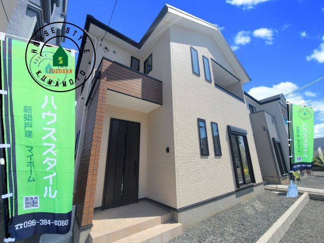 熊本市南区田井島2丁目第1-3棟（1号棟）　の外観|デザイン性のある外観です。