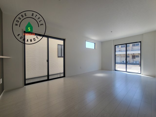 熊本市南区田井島2丁目第1-3棟（1号棟）　の居間・リビング|多くの時間を過すことになるリビングだからこそ、いつも穏やかな空間・解放感が味わえ毎日が充実します。