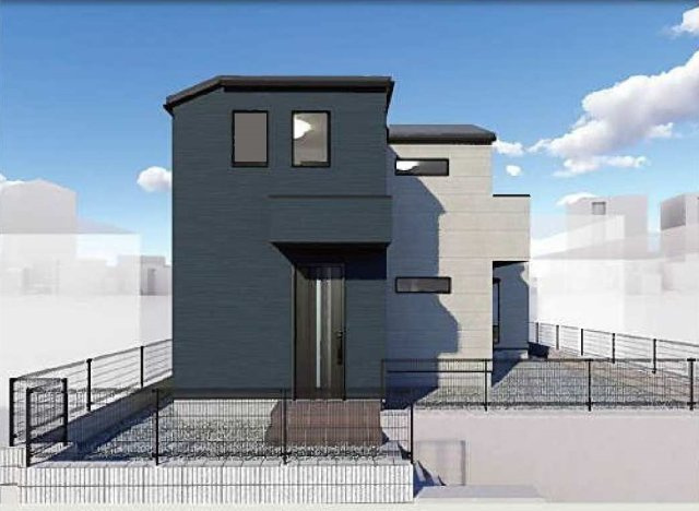 【横浜市保土ケ谷区東川島町59-6新築戸建て】★仲介手数料無料★（上星川小学校・保土ケ谷中学校）の外観パース