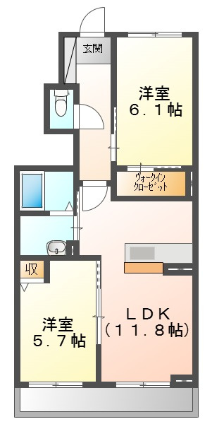 シャーメゾン瀬戸の間取り