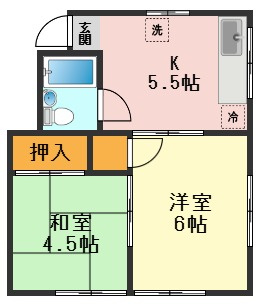 高橋コーポの間取り