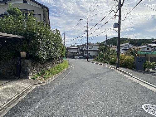 岩倉幡枝町 建築条件無土地(6号地)の前面道路含む現地写真