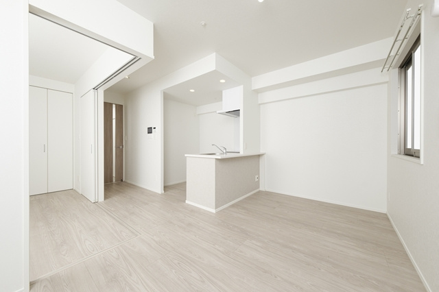 エンクレスト博多EXCEEDの居間・リビング|使いやすいリビングです