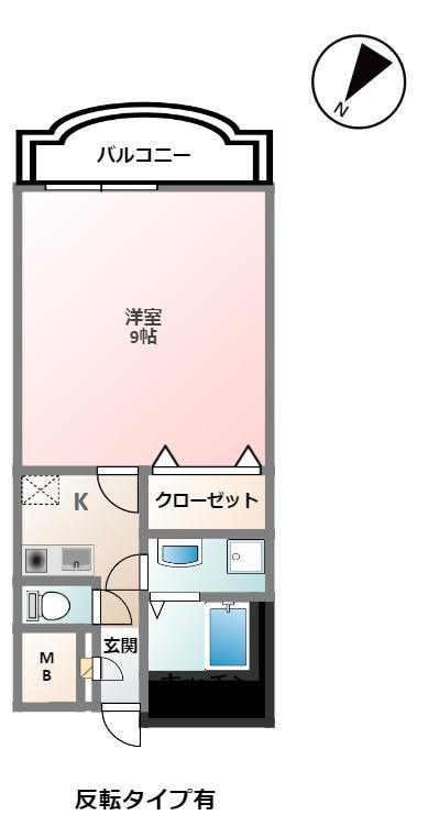スカイマンションDの間取り