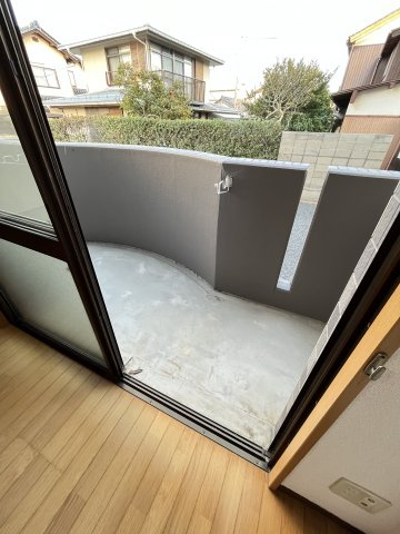 スカイマンションDのバルコニー