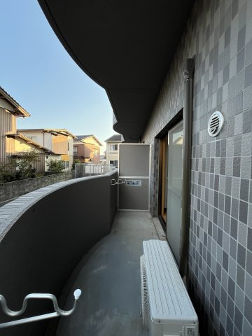 スカイマンションDのバルコニー