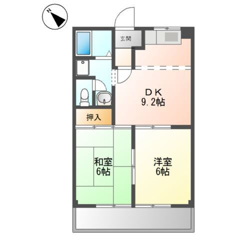 パレスさくらAの間取り