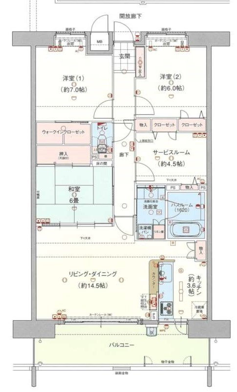 ヴェルディ広駅前ツインタワーの間取り|専有面積91.58㎡の３LDK＋Sです。図面と現況が相違する場合は現況を優先とします。
