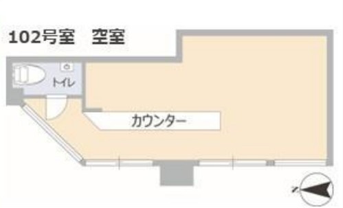 大阪市都島区内代町１丁目の店舗一部の間取り
