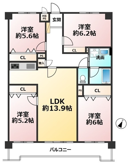 【間取り】 | 藤和ハイタウン和白丘2