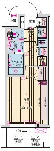 プレサンス桜川グロワールの間取り