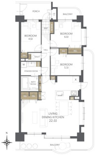 【間取り】ライオンズガーデン植田中央 