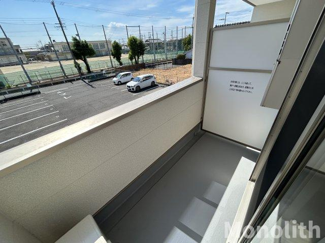 ジーメゾン岸和田ラクセルのバルコニー