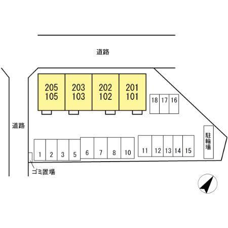 ハートホーム大西の区画図